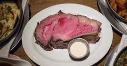 4 charles prime rib food spread